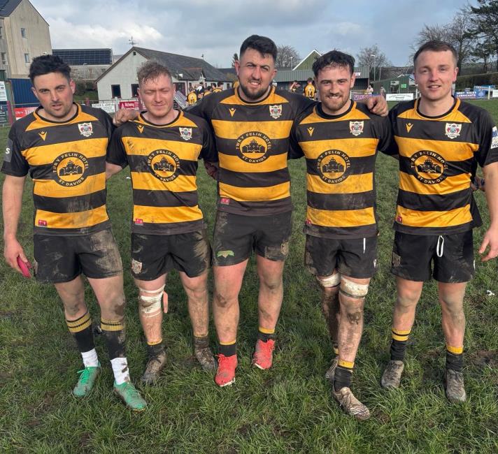 St Davids try scorers - Bob Froy, Luke Bamford, George Raymond, Nathan Foster, Ben Joyce